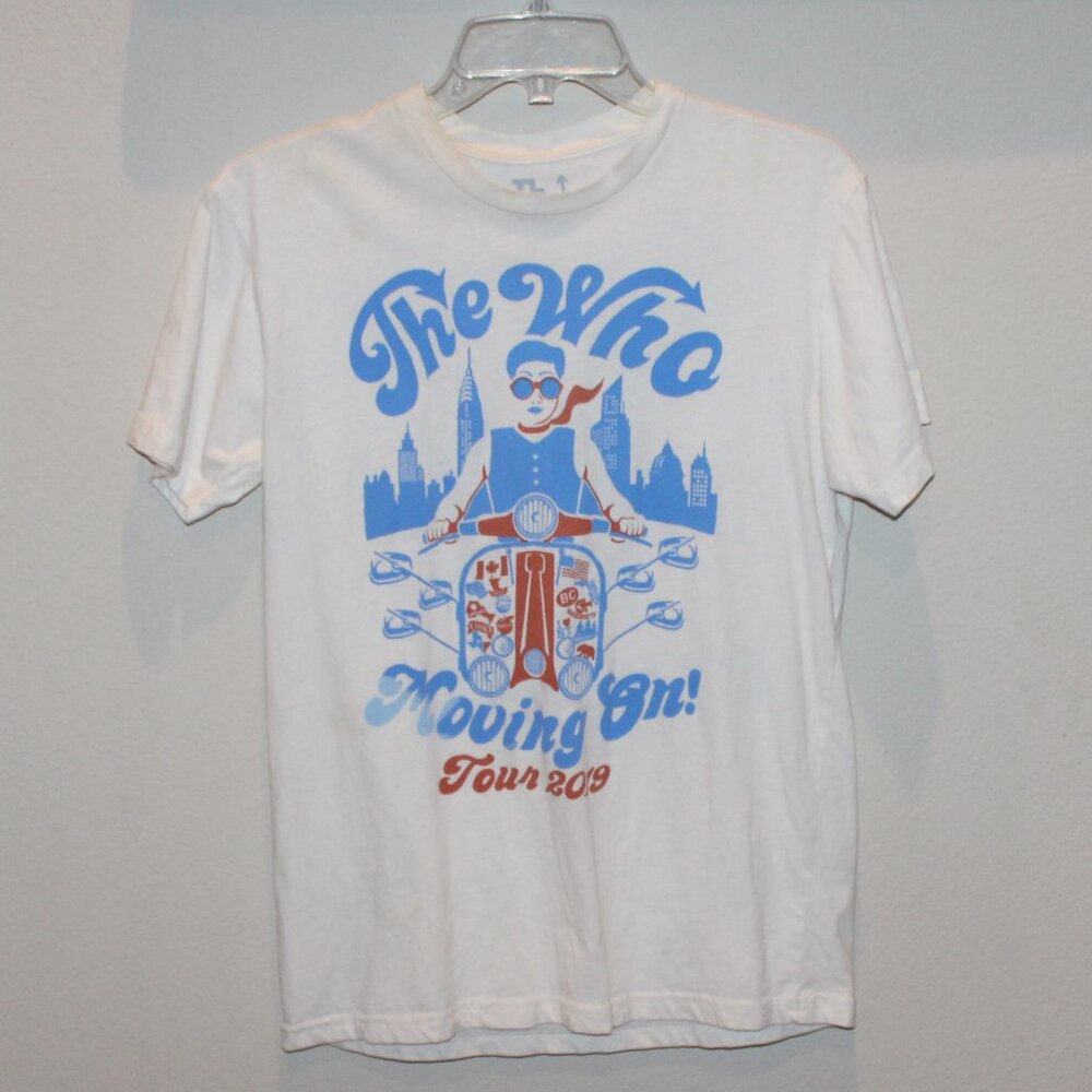 The Who Movin' On Tour 2019 women's Small t-shirt short‎ sleeve cotton